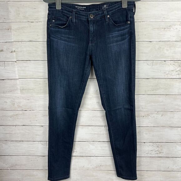 Ag Adriano Goldschmied Denim - AG The Legging Ankle Super Skinny Dark Wash Jeans